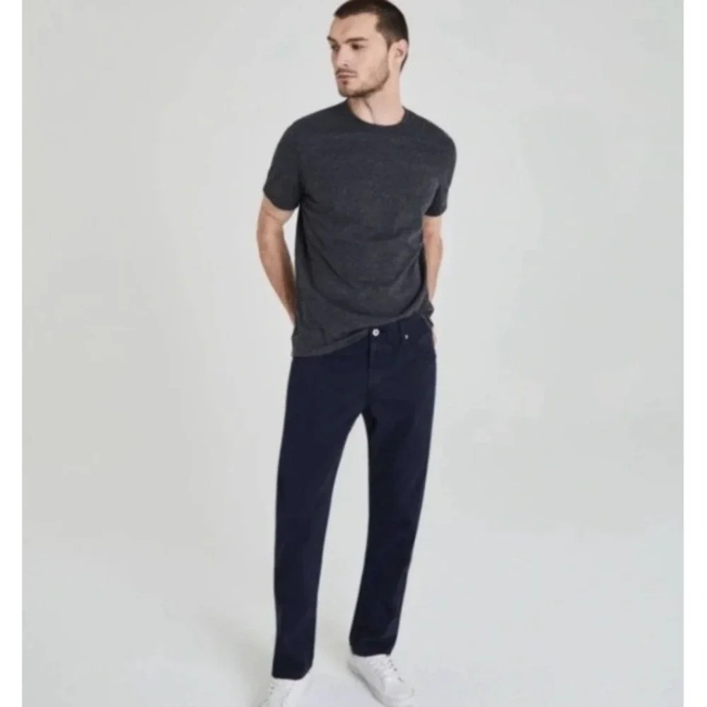AG Adriano Goldschmied The Graduate Tailored Leg Navy Blue Pants 34x32‎